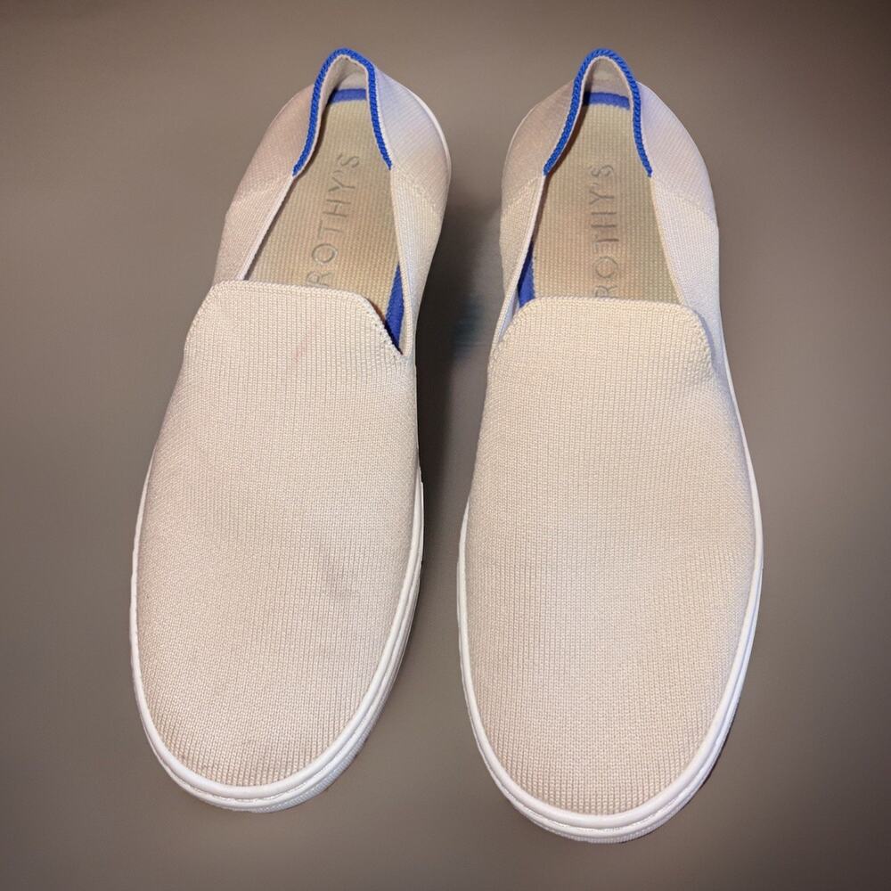 Rothy's the Original Slip-On Washable Sneakers Ivory Size 8